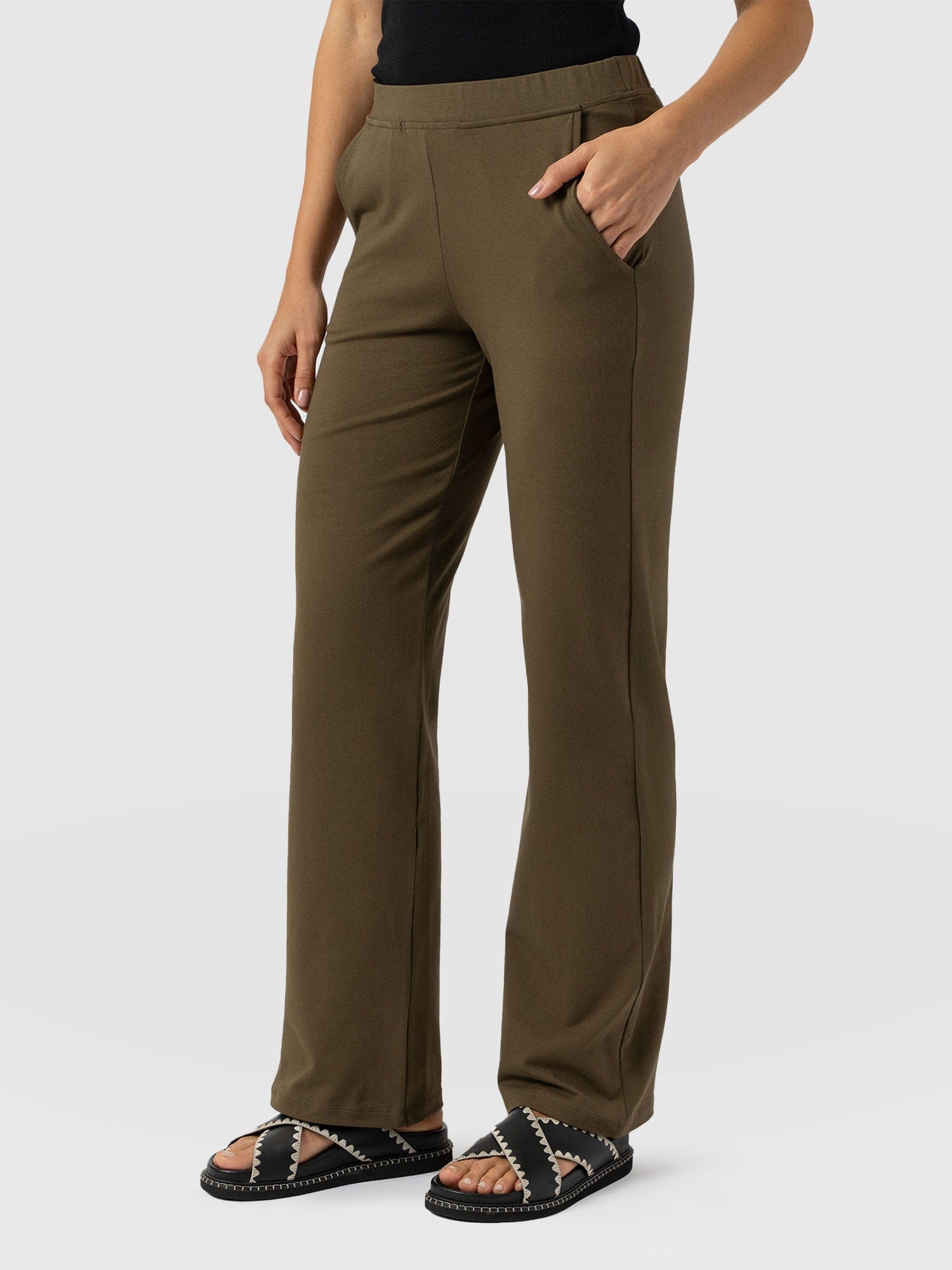 Apartment Pant Khaki - Women's Pants | Saint + Sofia® US